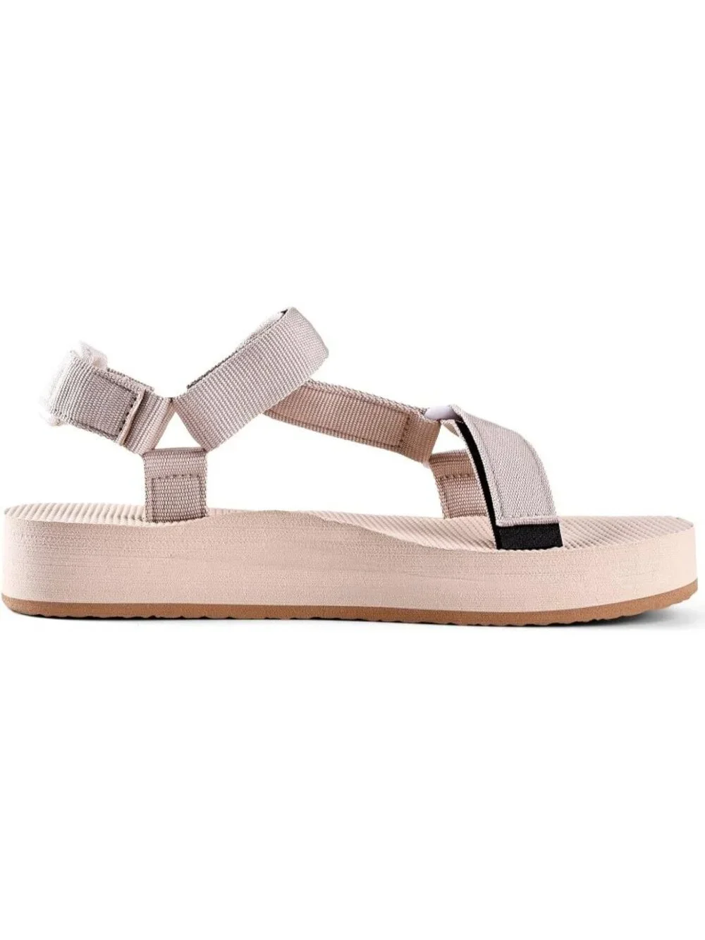 Women's Cream Hiking Sandals with-Arch-Support Webbing-Outdoor Beach Water
